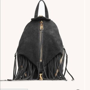 Rebecca Minkoff Convertible Mini Julian Backpack With Fringe
